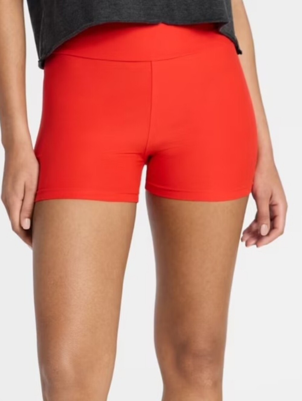 No Boundaries Women's Bright Red Bike Shorts